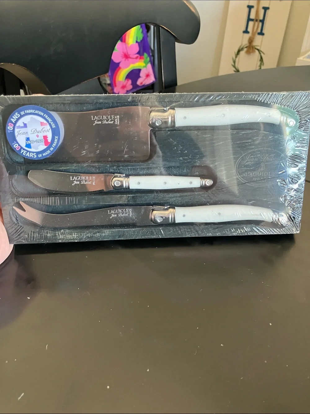 Laguiole White Cheese Knife Set - 3-Piece Stainless Collection